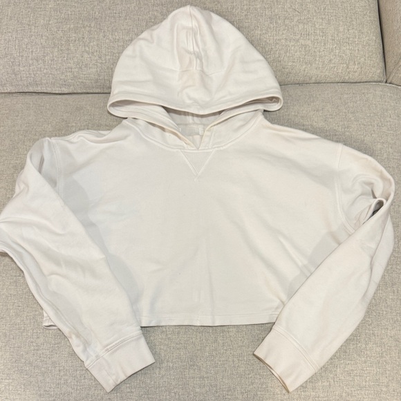 Women's Cream Hoodie Sweater - Picture 1 of 5